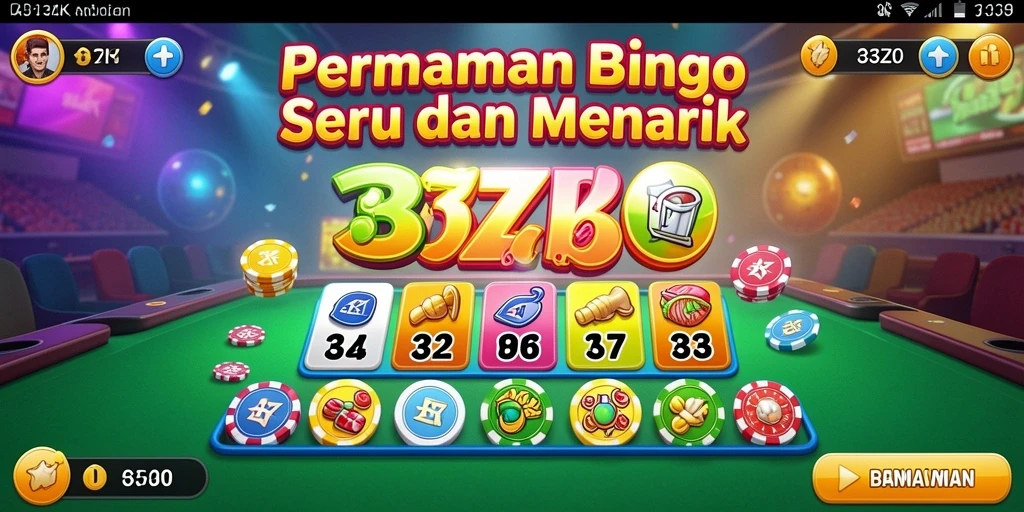 Gameplay seru Bingo di 33ZK dengan antarmuka menarik.