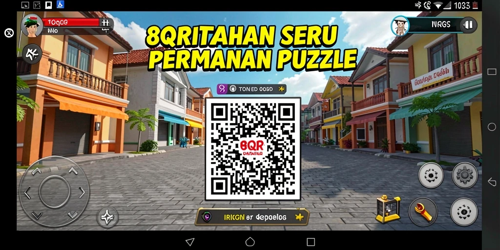 Screenshot gameplay 8QR menampilkan tantangan menarik dalam game Puzzle.