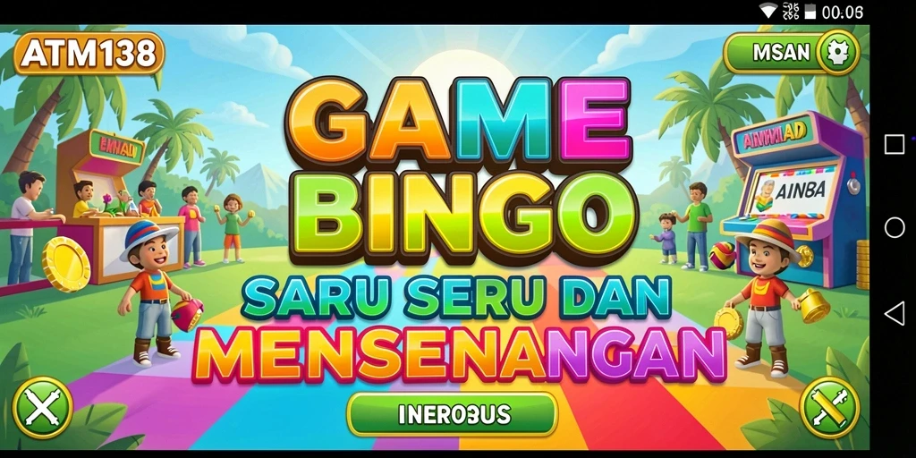 Screenshot ATM138 menampilkan gameplay Bingo yang seru dan interaktif.