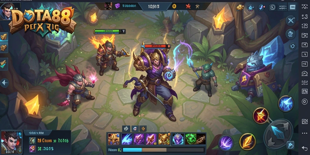 Screenshot gameplay DOTA88 menampilkan aksi petualangan RPG yang menarik.