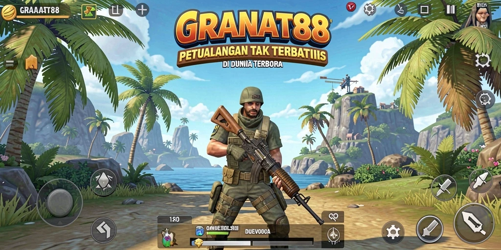 Screenshot gameplay GRANAT88 menampilkan petualangan seru di dunia terbuka.