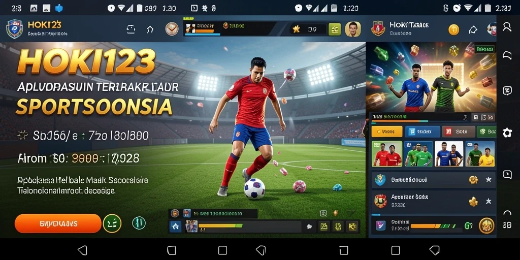 Tampilan antarmuka HOKI123 dengan fitur sportsbook yang menarik.