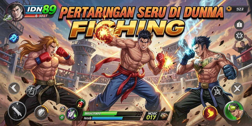 Tangkapan layar menampilkan aksi pertarungan seru dalam IDN89.