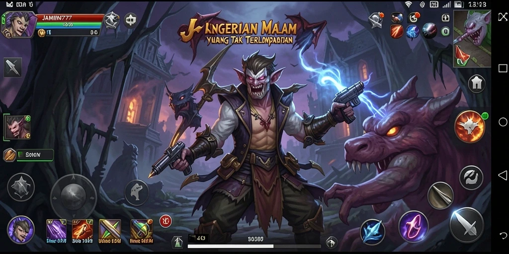 Tampilan gameplay <strong>JAMIN777</strong> yang menakutkan dan mencekam, siap menguji keberanian Anda.