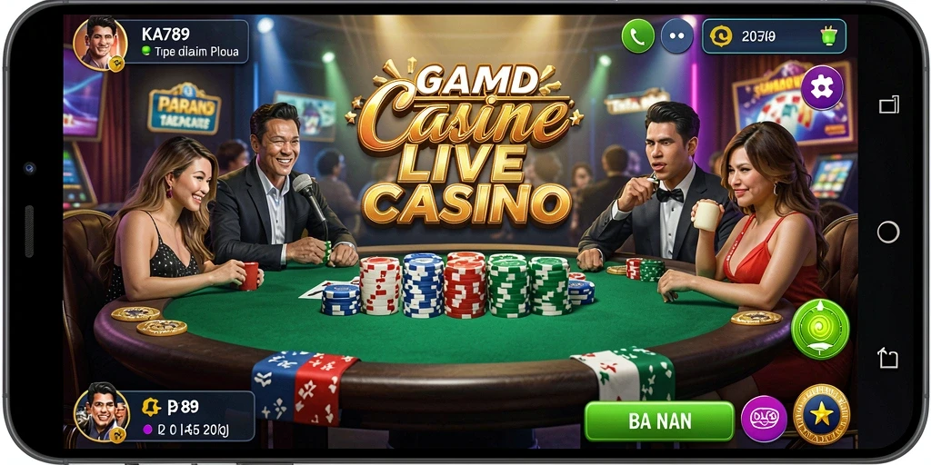 Tampilan gameplay menarik dari KA789 Live Casino dengan dealer langsung.