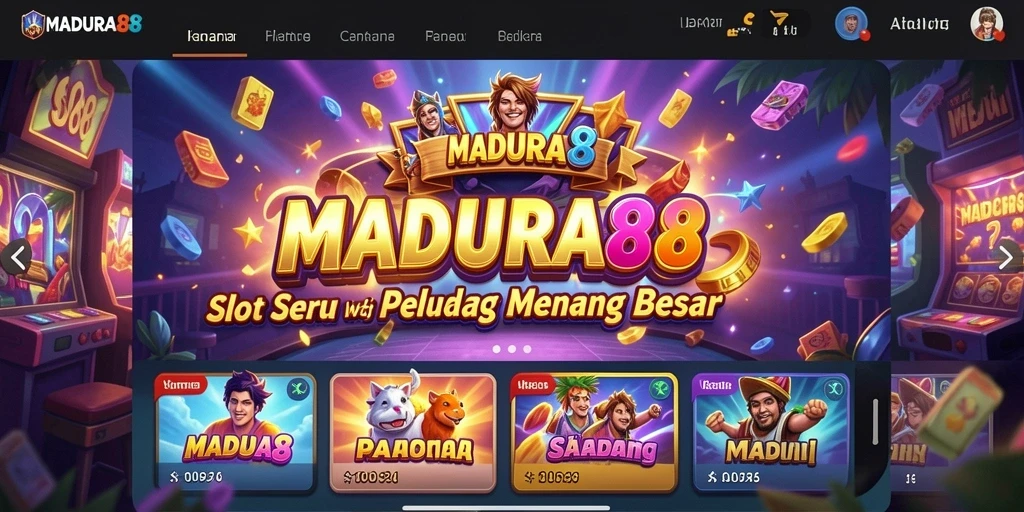 Tampilan gameplay menarik dari MADURA88 dengan fitur Slot yang seru.
