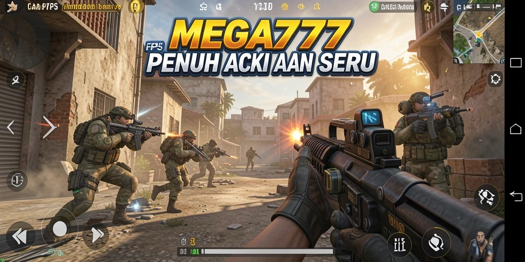 Tampilan gameplay MEGA777 yang mendebarkan dan penuh aksi.