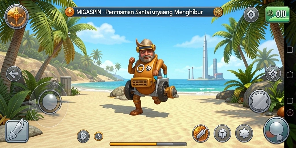 Screenshot gameplay <strong>MIGASPIN</strong> yang menarik dan penuh warna.