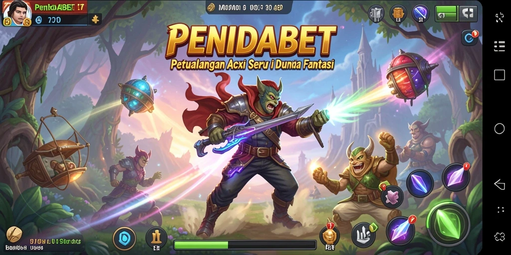 Tangkapan layar PENIDABET menampilkan aksi seru dalam pertarungan ARPG.