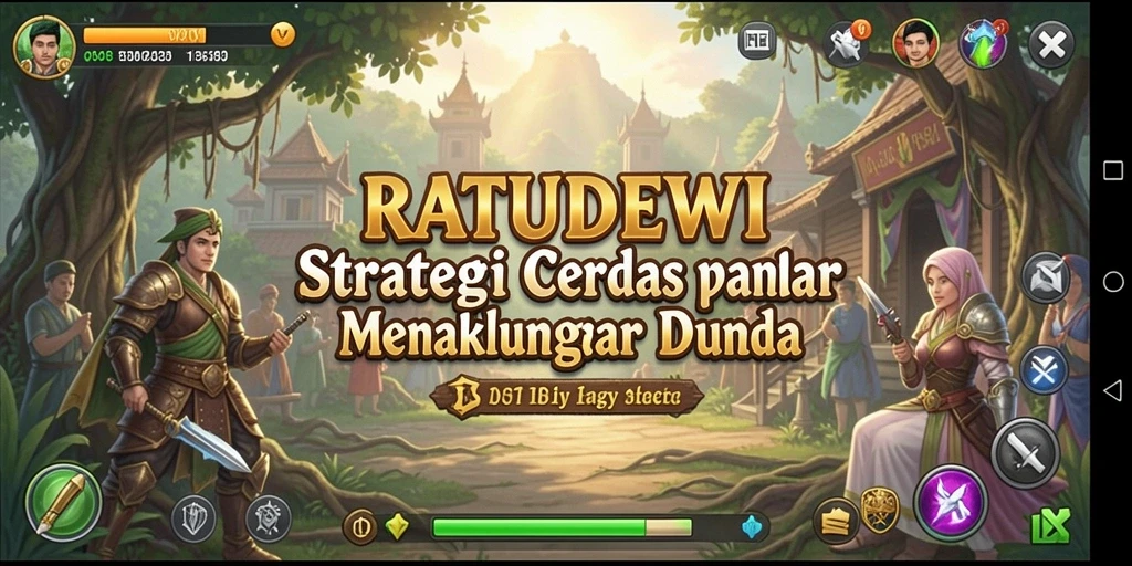 Tampilan gameplay menarik dari RATUDEWI yang menonjolkan strategi.