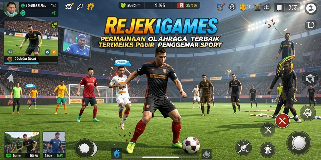 Tampilan menarik dari gameplay REJEKIGAMES dalam berbagai olahraga.