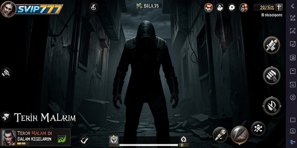 Tangkapan layar menampilkan momen seram di dalam game SVIP777.
