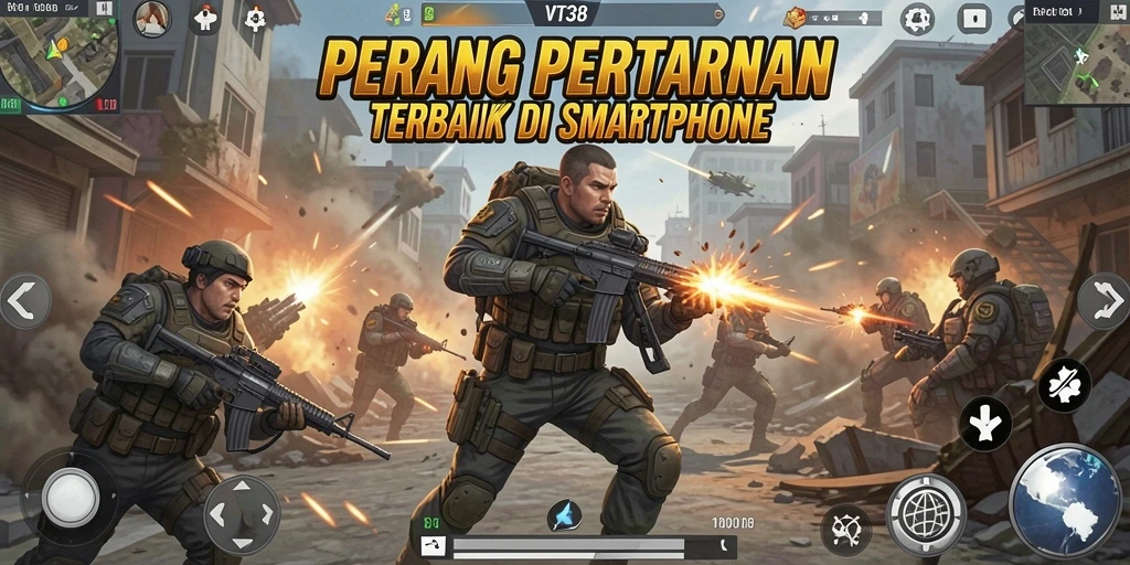 Tampilan gameplay VT38 yang intens dan dinamis.